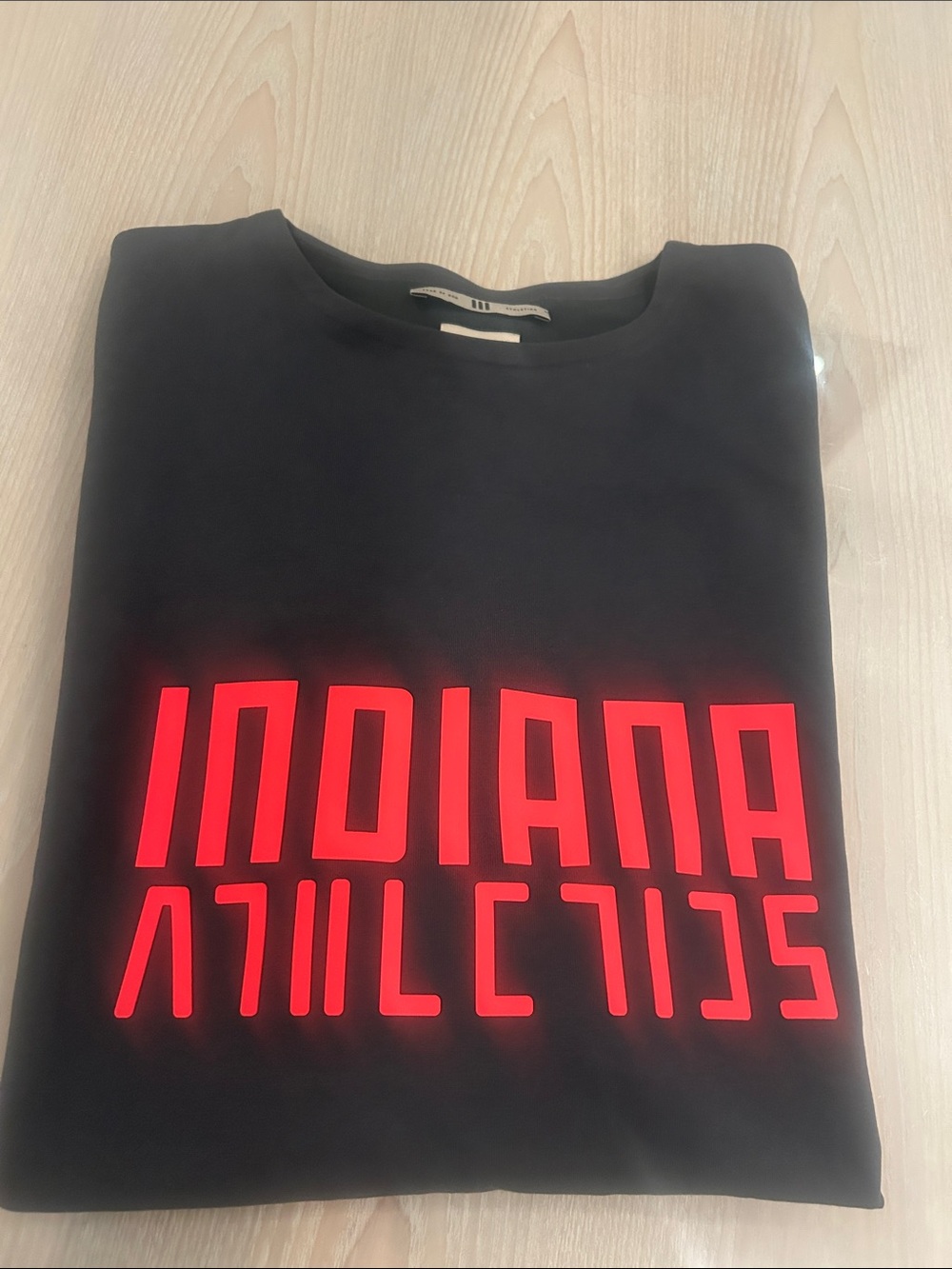 Fear of God Black Athletic Tee with Cream Label